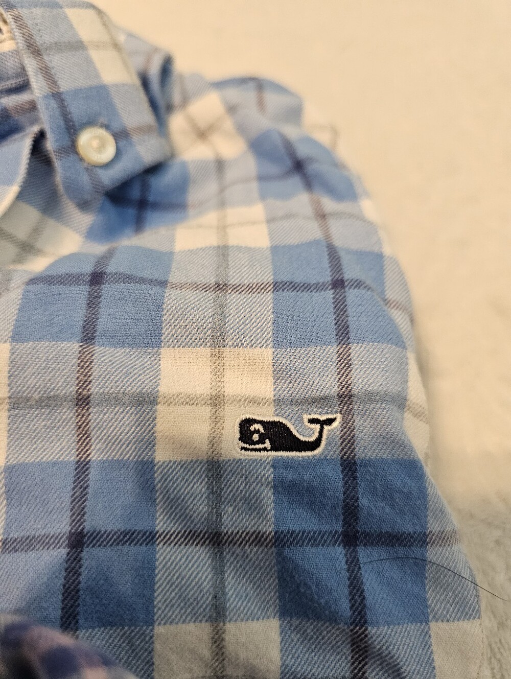 Lot of 2 Boys Vineyard Vines Whale Shirt Plaid Button Down Long Sleeve Large - Picture 10 of 15